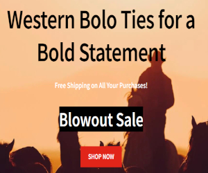 Western Bolo collection banner – classic western style bolo ties