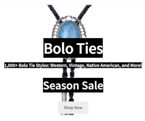iBoloTie collection banner – stylish bolo ties for every occasion